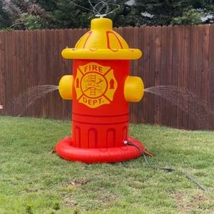 Giant Inflatable Fire Hydrant Backyard Water Sprinkler NIB
